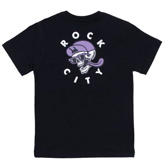Camiseta Rock City Good Times Infantil Preto