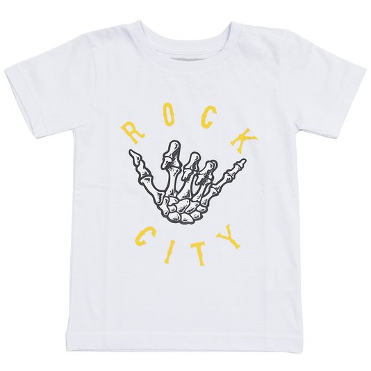 Camiseta Rock City Hangloose Infantil Branco