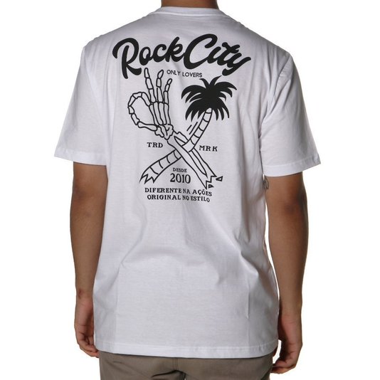 Camiseta Rock City Inc. Only Lovers Branco