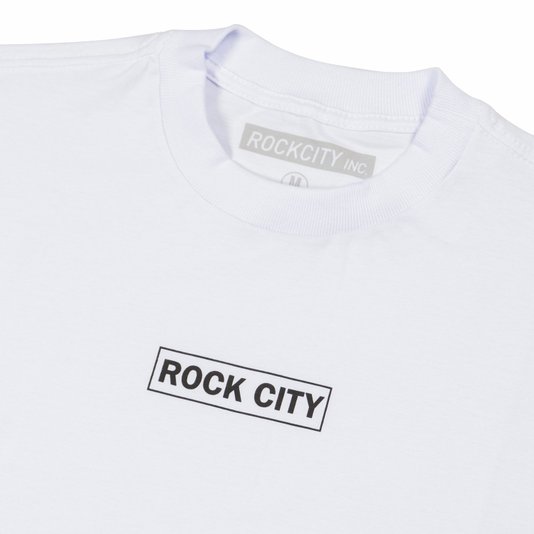 Camiseta Rock City Logo Box Branco