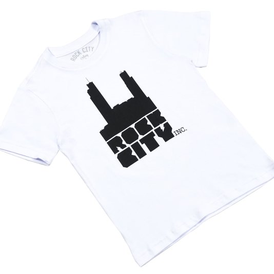 Camiseta Rock City Logo Infantil Branco
