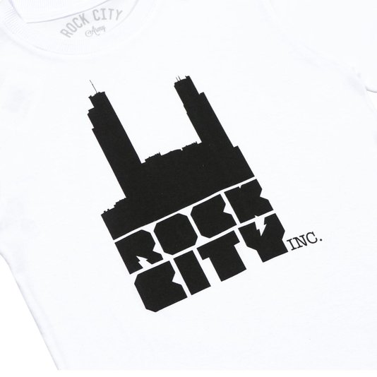 Camiseta Rock City Logo Infantil Branco