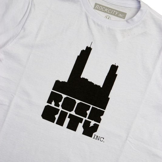 Camiseta Rock City Logo Juvenil Branco