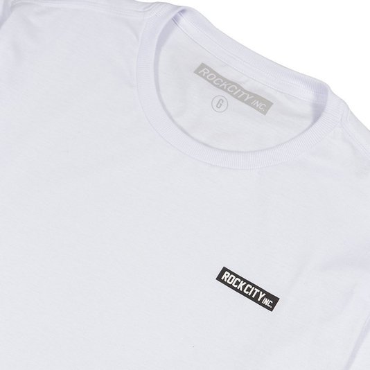Camiseta Rock City Logo Rubberized M/L Branco