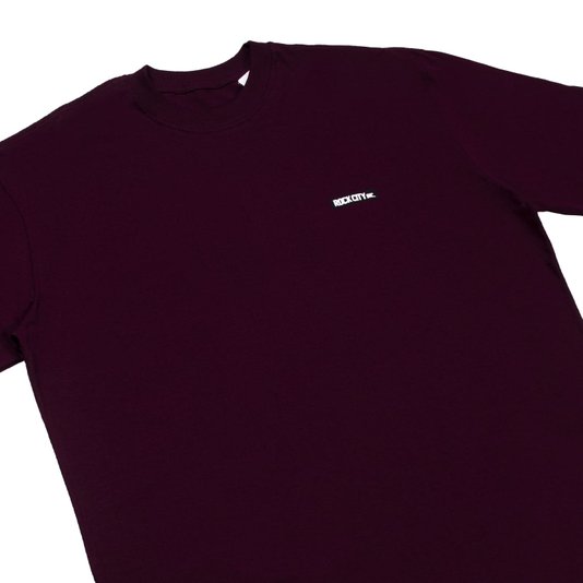 Camiseta Rock City Logo Rubberized Over Bordô