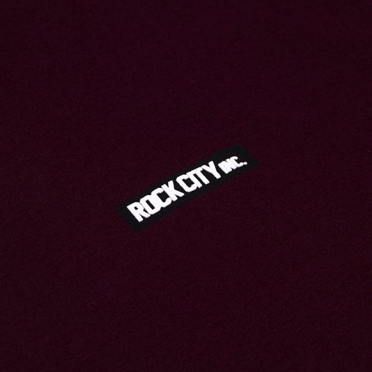 Camiseta Rock City Logo Rubberized Over Bordô