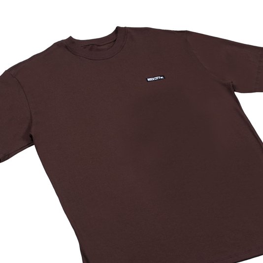 Camiseta Rock City Logo Rubberized Over Marrom