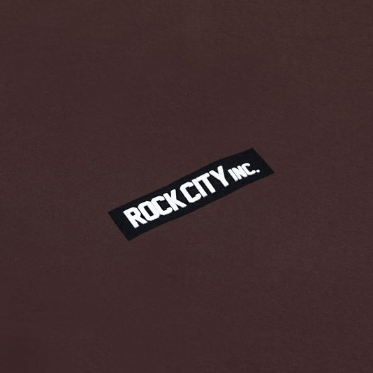 Camiseta Rock City Logo Rubberized Over Marrom