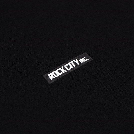 Camiseta Rock City Logo Rubberized Over Preto