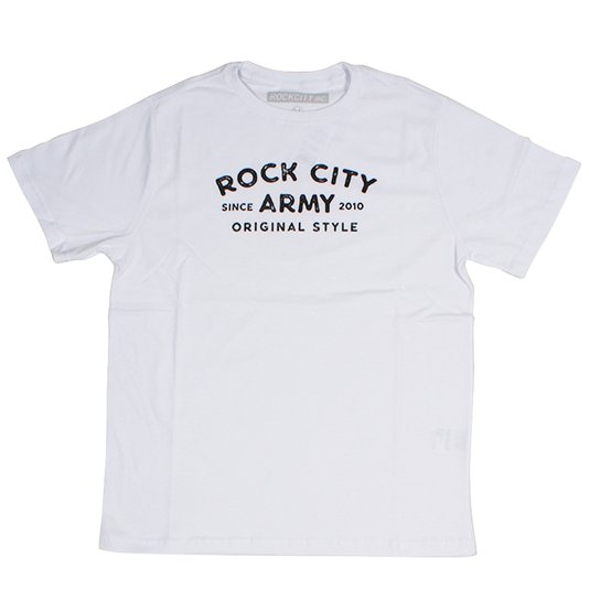 Camiseta Rock City Original Style Infanto - Juvenil Branco
