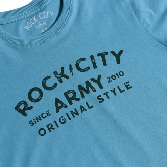 Camiseta Rock City Original Style Juvenil Azul