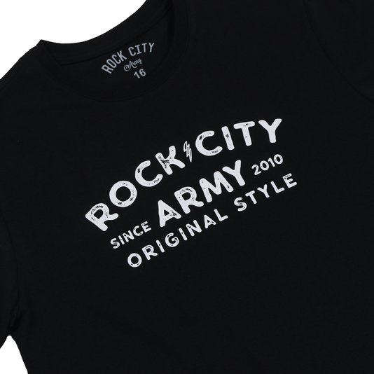 Camiseta Rock City Original Style Juvenil Preto