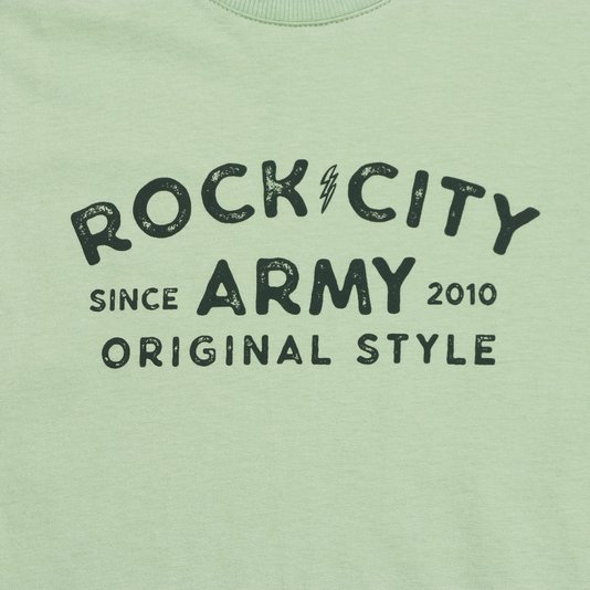Camiseta Rock City Original Style Juvenil Verde