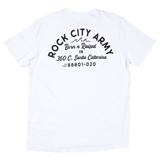 Camiseta Rock City Regular Born N Raised Branco
