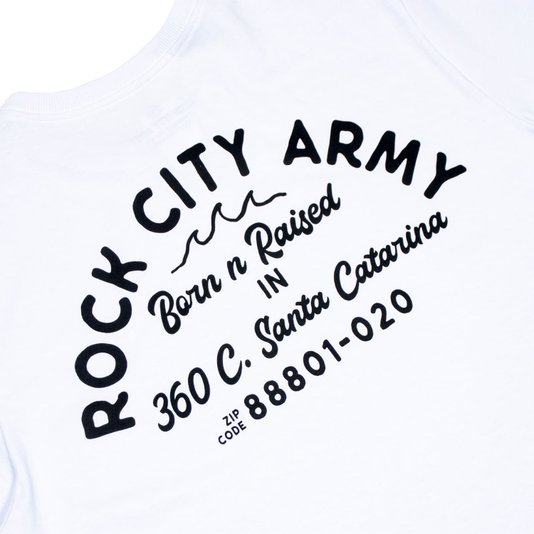 Camiseta Rock City Regular Born N Raised Branco