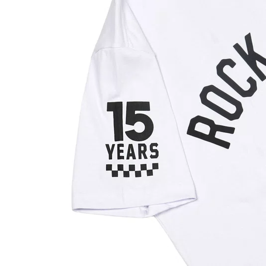Camiseta Rock City Relax 15 Years Branco