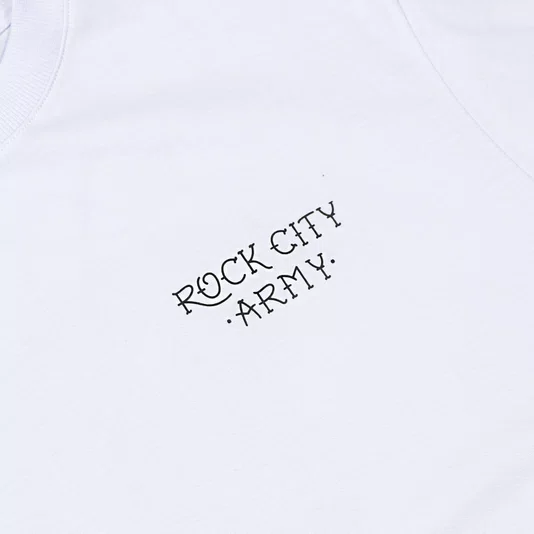 Camiseta Rock City Relax Pantera Branco