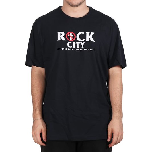 Camiseta Rock City Rock Religion Preto