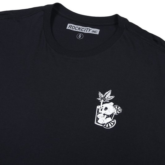 Camiseta Rock City Tequila Sunrise Marco Iglesias Preto