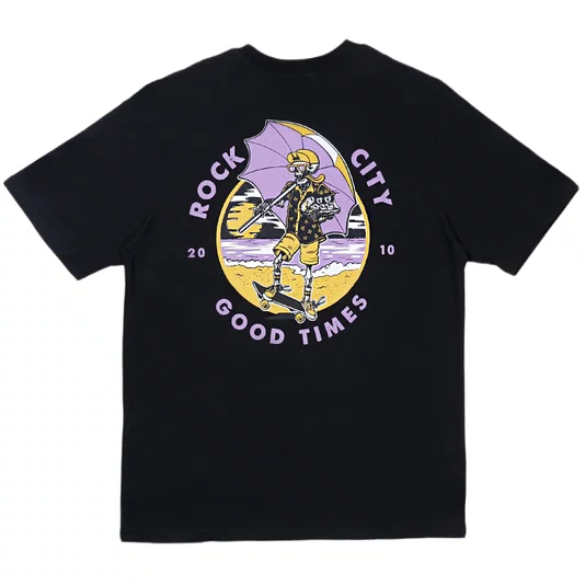 Camiseta Rock City x Nanda Bond Good Times Preto