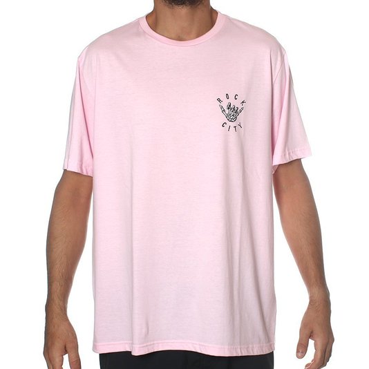 Camiseta Rock City x Nanda Bond Summer Time Rosa