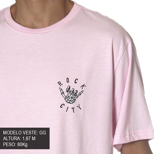 Camiseta Rock City x Nanda Bond Summer Time Rosa