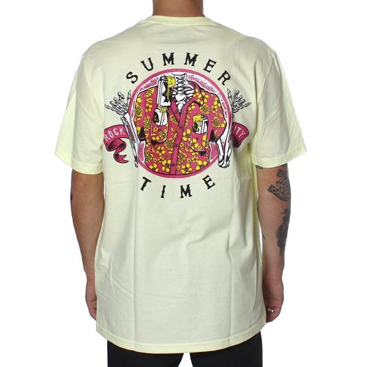 Camiseta Rock City x Nanda Bond Summer Times Amarelo