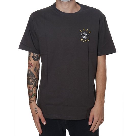 Camiseta Rock City x Nanda Bond Summer Times New Color Chumbo