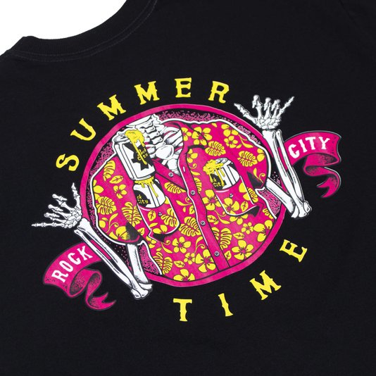 Camiseta Rock City x Nanda Bond Summer Times Preto