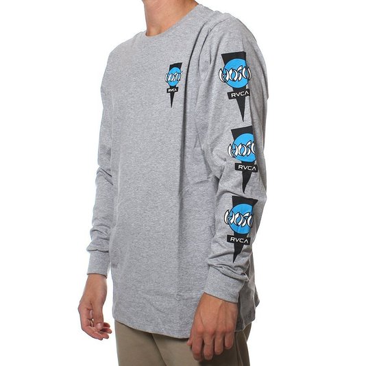 Camiseta RVCA Christian Hosoi Manga Longa Mescla