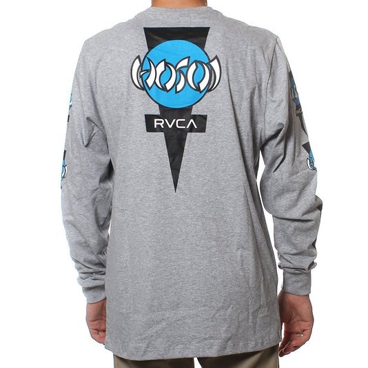 Camiseta RVCA Christian Hosoi Manga Longa Mescla