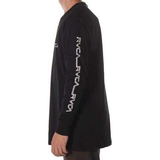 Camiseta RVCA Lobitos Manga Longa Preto