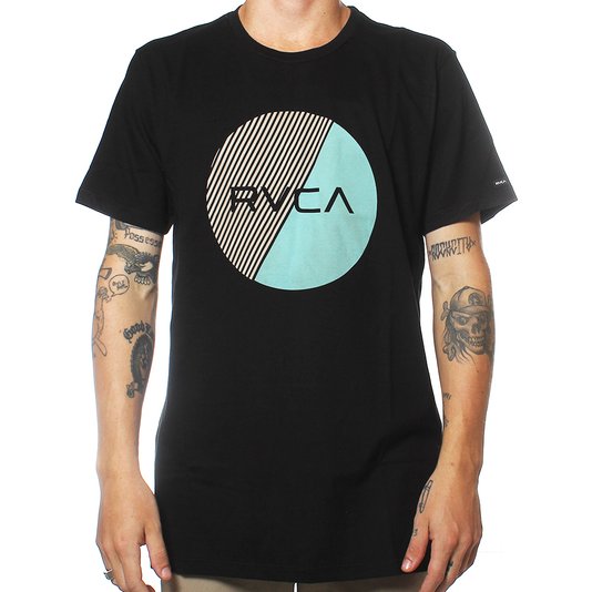 Camiseta RVCA Motors Fill Preto