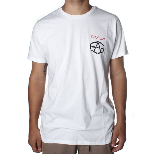 Camiseta Rvca Reynolds Stencil Branco