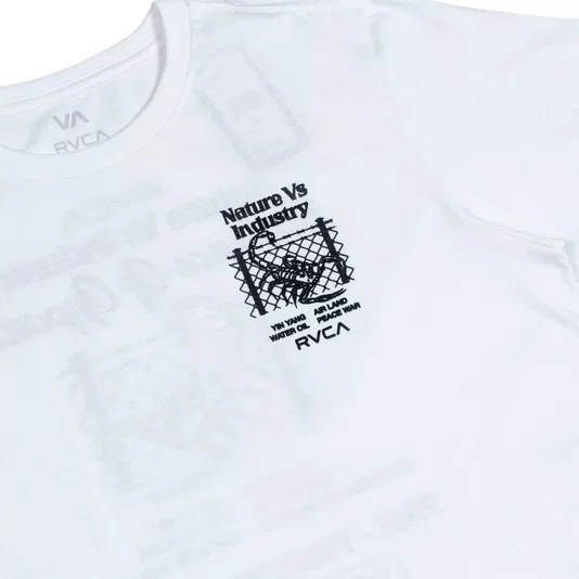 Camiseta Rvca Security Code Off White