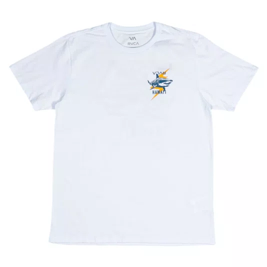 Camiseta Rvca Tiger Shark Branco
