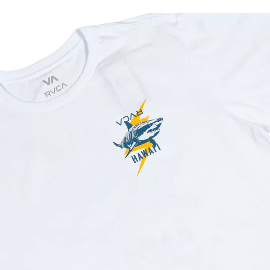 Camiseta Rvca Tiger Shark Branco