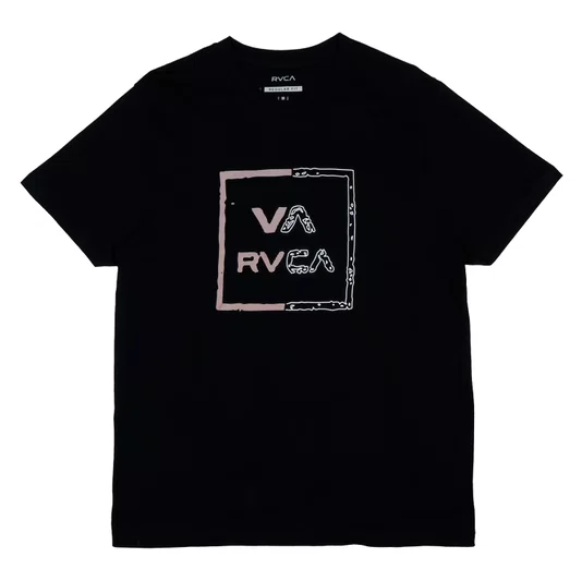 Camiseta Rvca Va All The Way Worn Preto