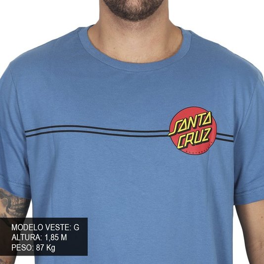 Camiseta Santa Cruz Classic Dot Azul Indigo