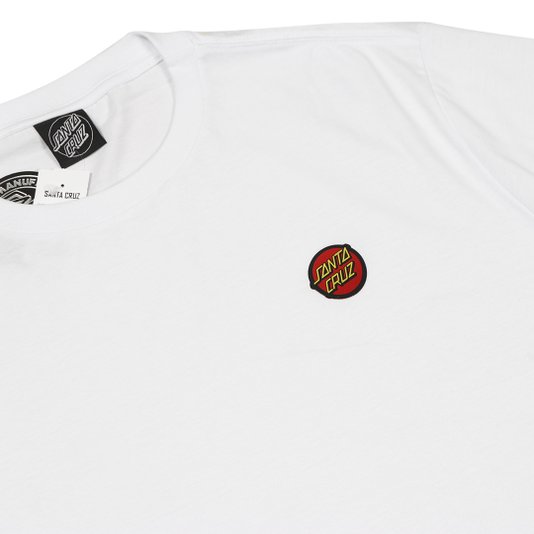 Camiseta Santa Cruz Classic Dot Bottom Branco