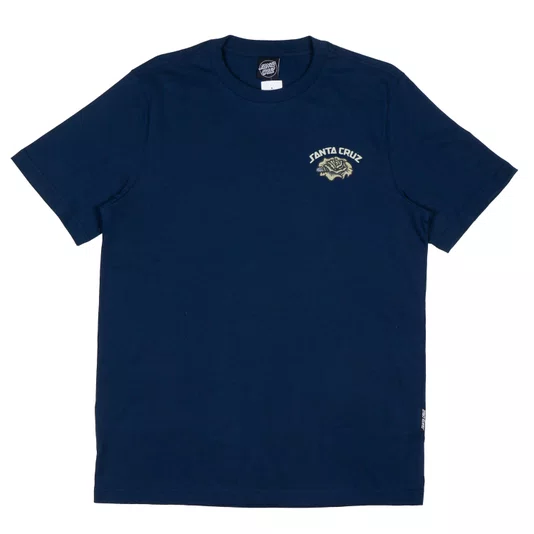 Camiseta Santa Cruz Dressen Rose Solo Ss Azul Marinho