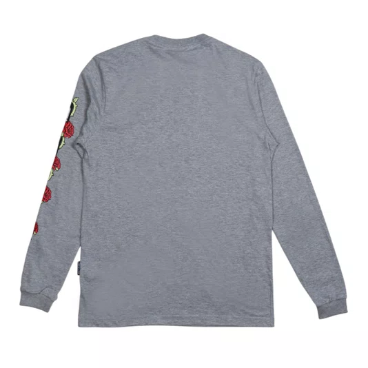 Camiseta Santa Cruz Dressen Rose Vine Opus M/L Cinza Mescla