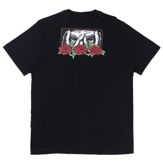 Camiseta Santa Cruz Dressen Roses Face Preto