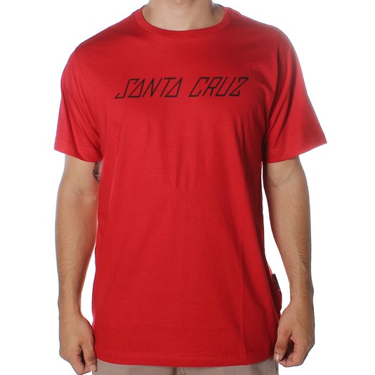 Camiseta Santa Cruz Edged Strip Vermelho