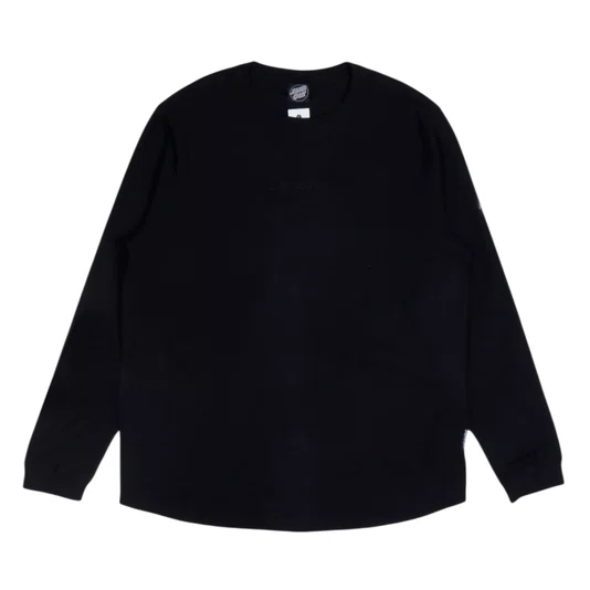 Camiseta Santa Cruz Especial Flame Strip Waffle Preto