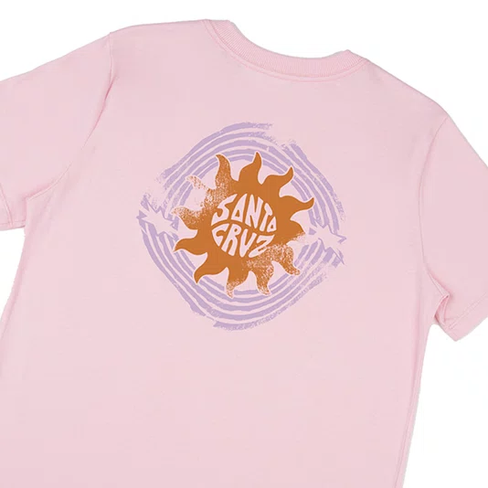 Camiseta Santa Cruz Feminina Sun Daze Rosa Claro
