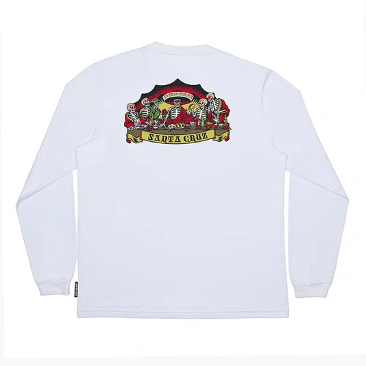 Camiseta Santa Cruz Guzman Dead Dinner M/L Branco