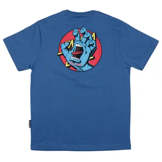 Camiseta Santa Cruz Hand Dot Juvenil Azul