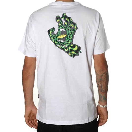 Camiseta Santa Cruz Kaleido Hand Branco
