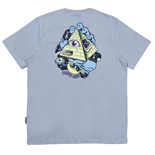Camiseta Santa Cruz Knibbs Invasion Hand Cinza